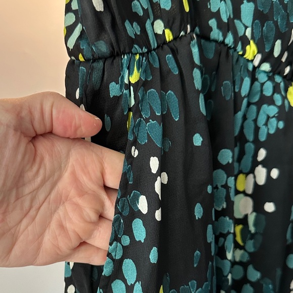 Torrid Womens Plus SZ 1 Short Sleeve V-Neck Multicolor Geometric Wrap Dress NWT - Picture 9 of 10